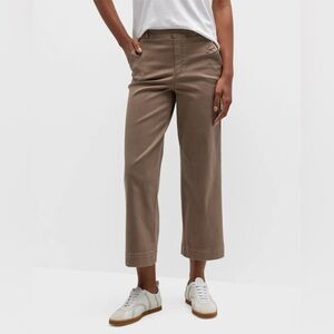 Spanx Stretch Twill Cropped Wide Leg Size Small